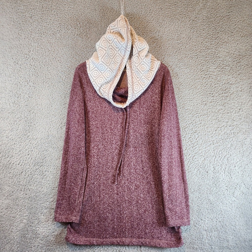 Chance or Fate Pullover Hoodie Womens Size Large Long Sleeve Stylish Boho